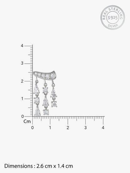 Silver Midnight City Earrings