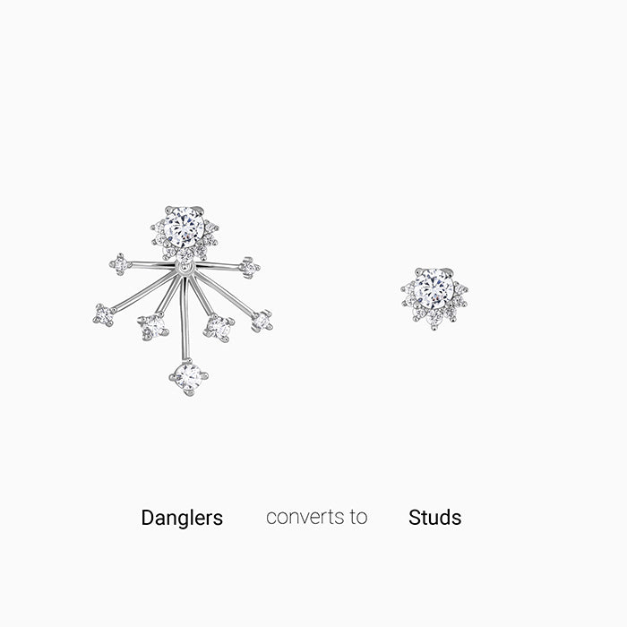 Silver Counting Stars Studs