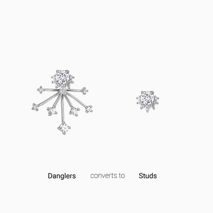 Silver Counting Stars Studs