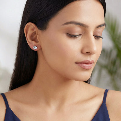 Silver Counting Stars Studs