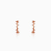 Rose Gold Beautiful Things J Hoop Earrings