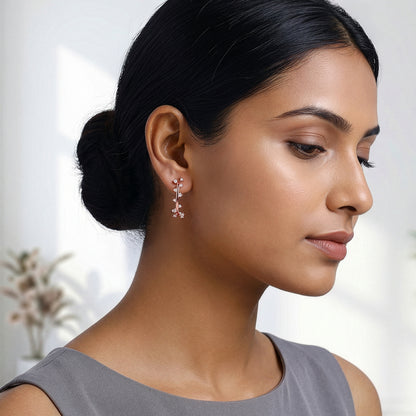 Rose Gold Beautiful Things J Hoop Earrings