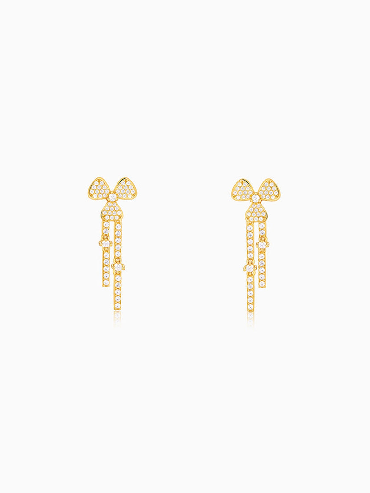 Golden Petal Blush Earrings