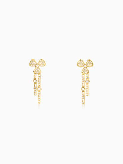 Golden Petal Blush Earrings