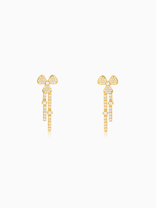 Golden Petal Blush Earrings