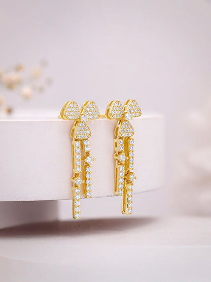 Golden Petal Blush Earrings