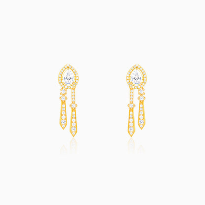 Golden Dazzle Drop Earrings