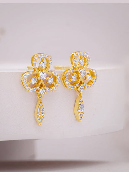 Golden Aurora Elegance Earring
