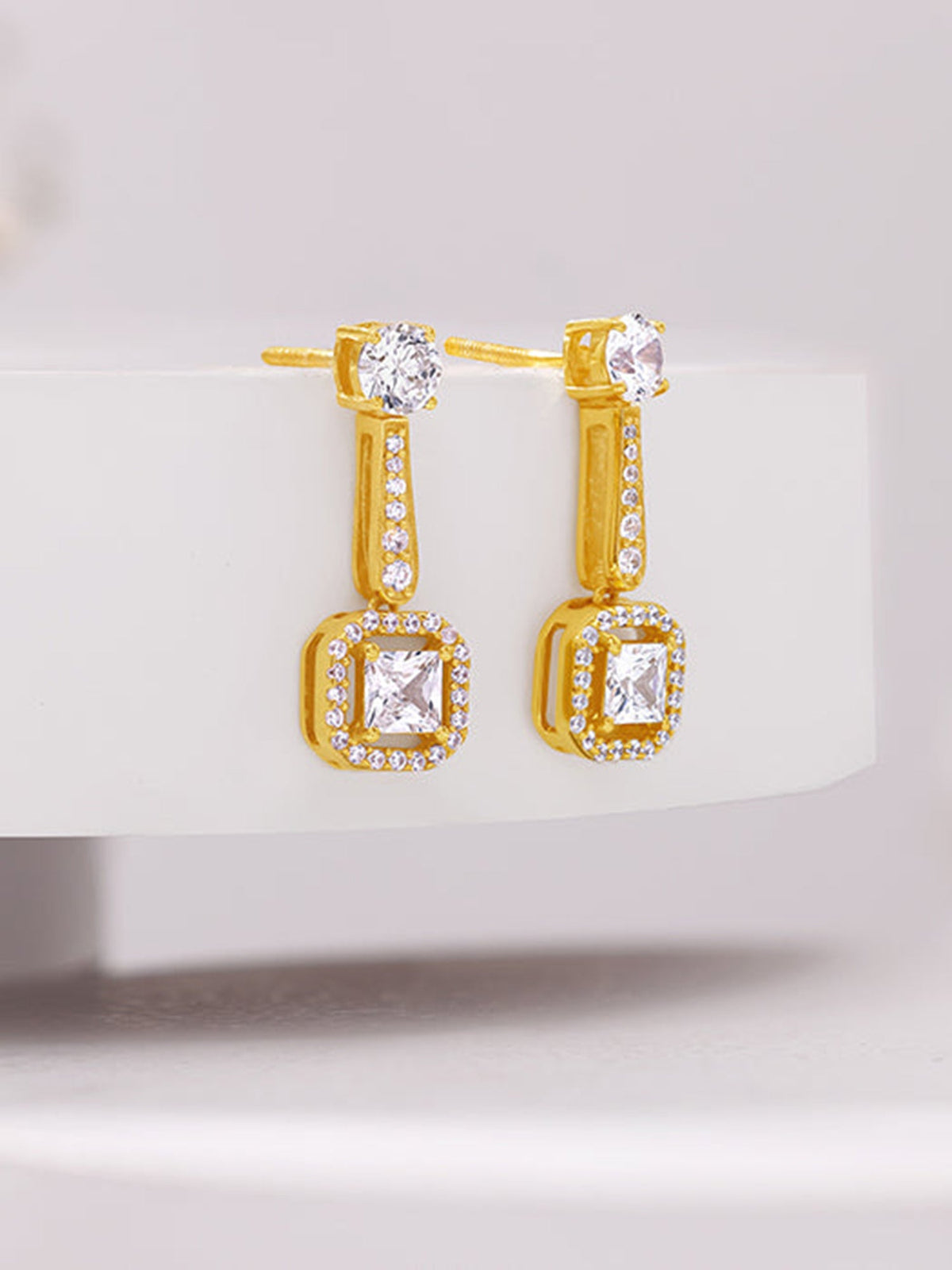 Golden Royal Prism Earrings