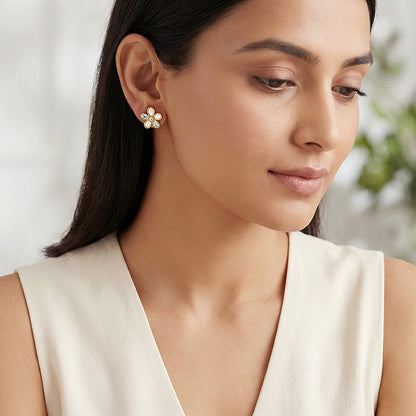 Golden Floret Glory Studs