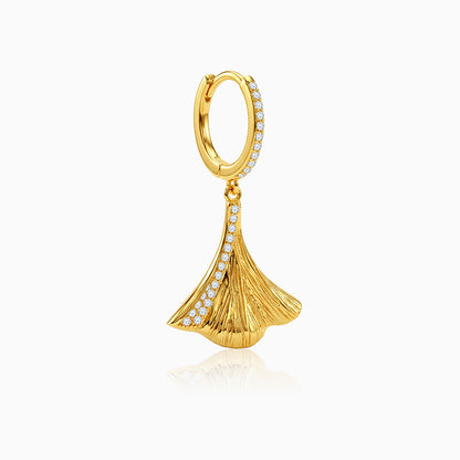 Golden Autumn Ginkgo Earrings