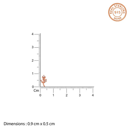 Rose Gold Tulip Stud Earrings