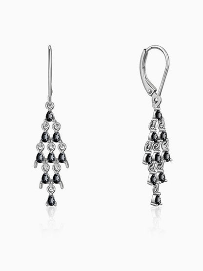 Silver Chandelier Dangler Earrings
