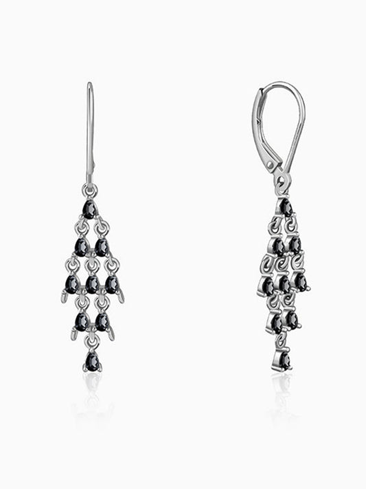 Silver Chandelier Dangler Earrings