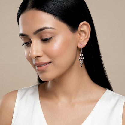 Silver Chandelier Dangler Earrings