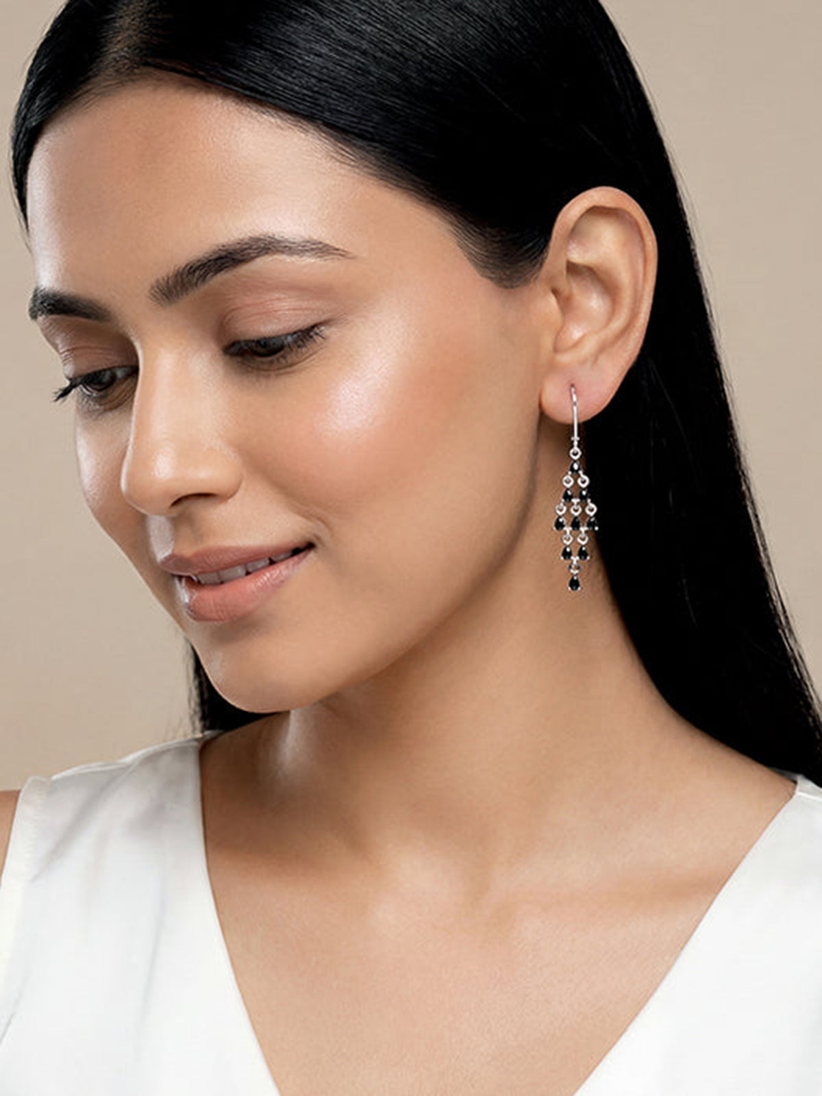 Silver Chandelier Dangler Earrings