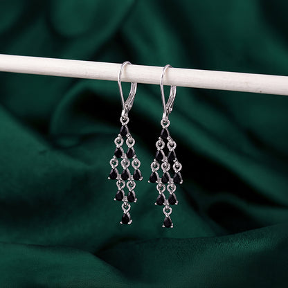 Silver Chandelier Dangler Earrings