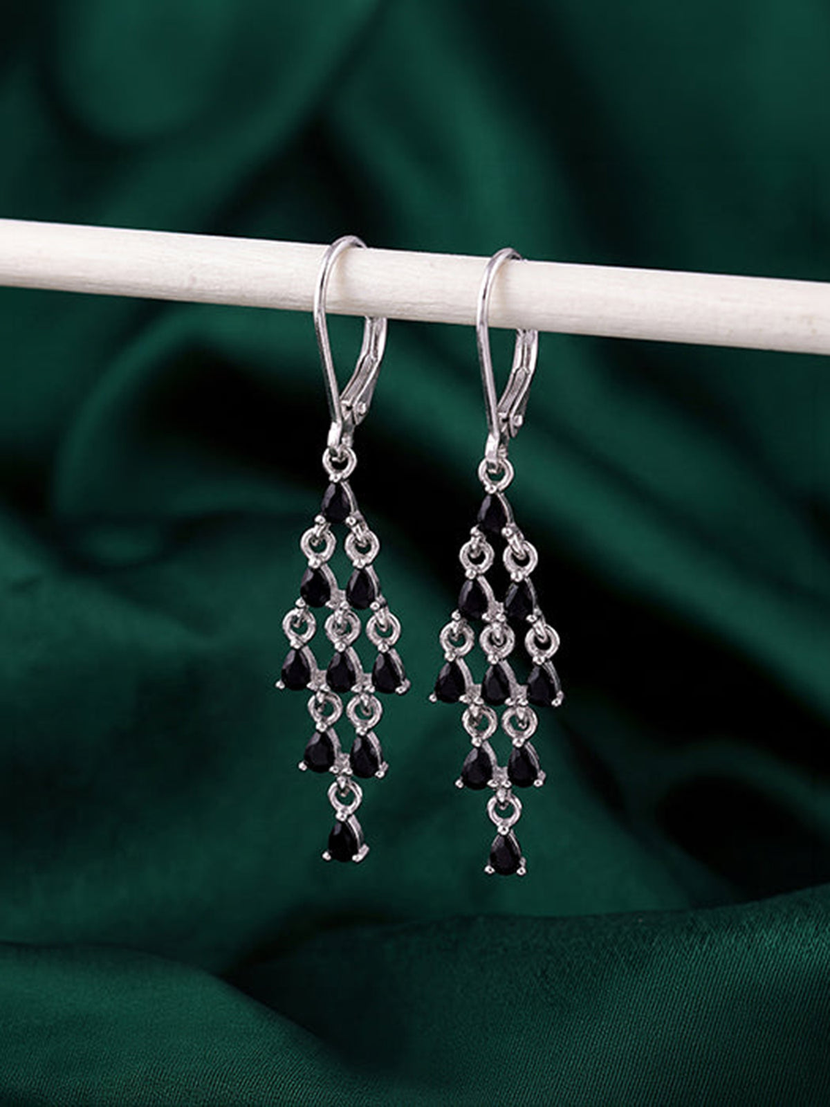 Silver Chandelier Dangler Earrings