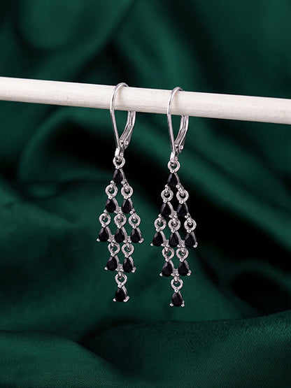 Silver Chandelier Dangler Earrings