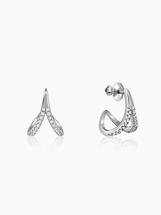 Silver Eterna Whim Earrings