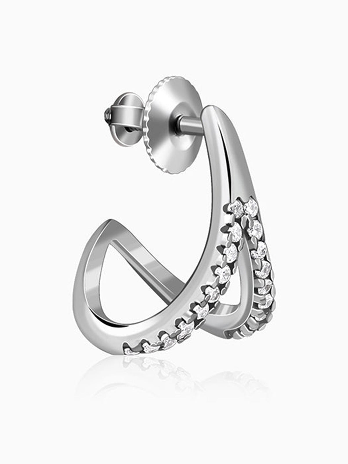 Silver Eterna Whim Earrings