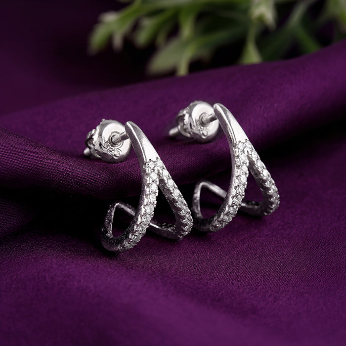Silver Eterna Whim Earrings