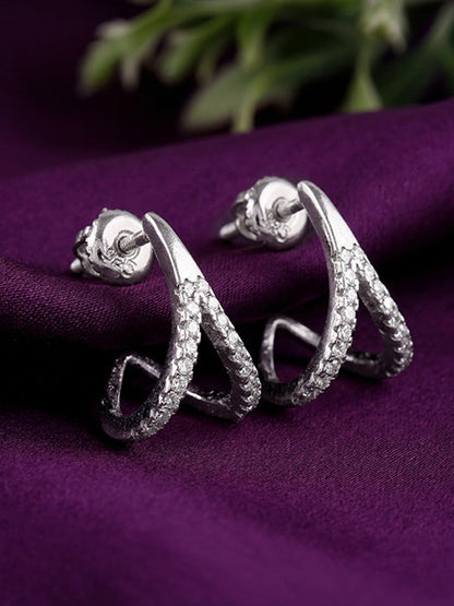 Silver Eterna Whim Earrings