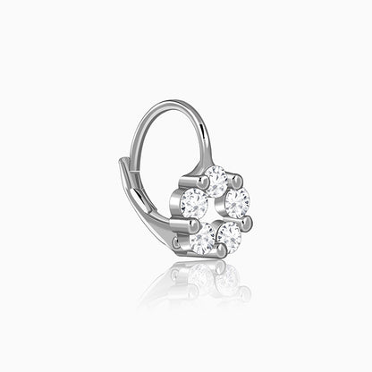 Silver Flora Spark Earrings