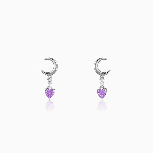 Silver Lunar Promise Earrings