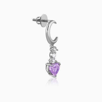 Silver Lunar Promise Earrings