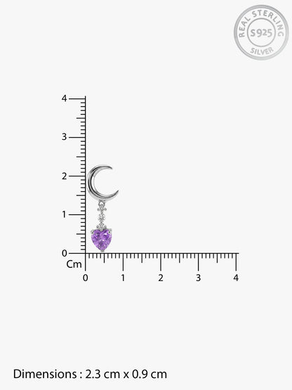 Silver Lunar Promise Earrings