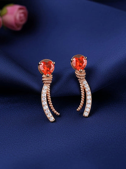 Rose Gold Sway With Me Earrings