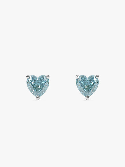 Silver Kiss Me Studs