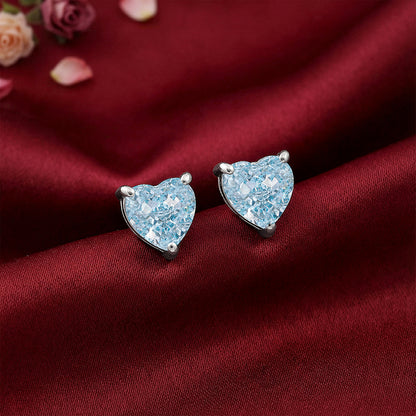 Silver Kiss Me Studs