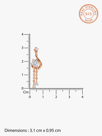 Rose Gold Carry Your Heart Earrings
