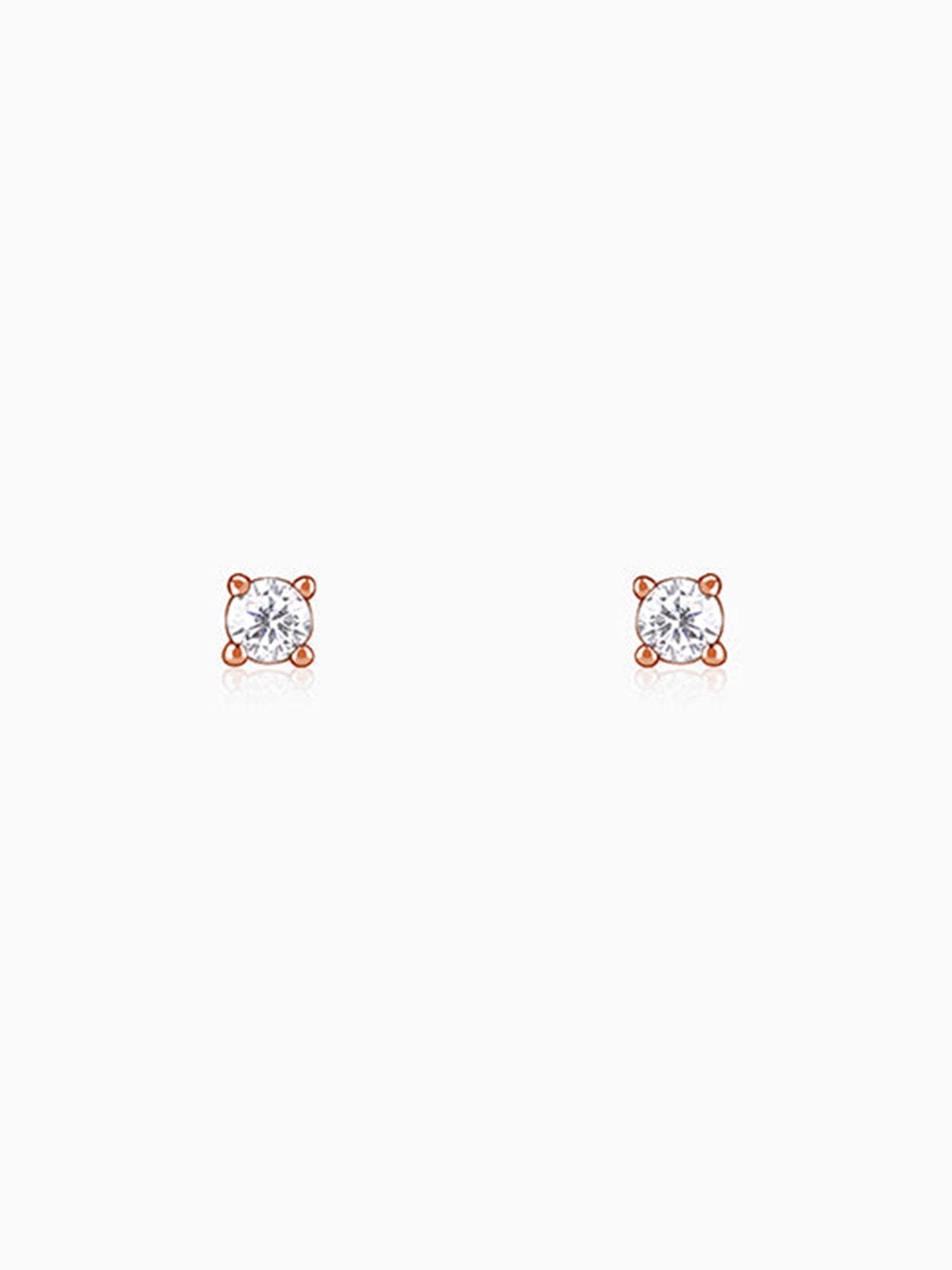 Rose Gold Heartbound Earrings