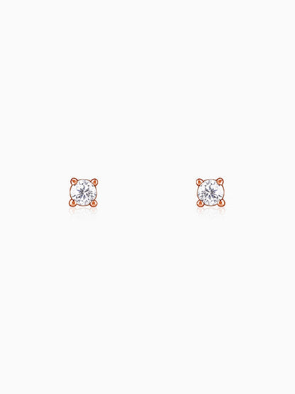 Rose Gold Heartbound Earrings