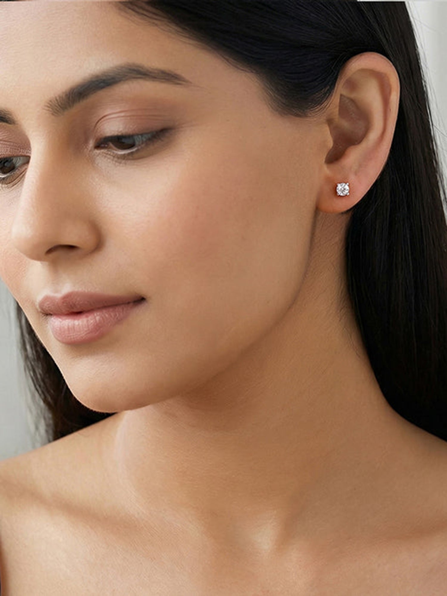 Rose Gold Heartbound Earrings