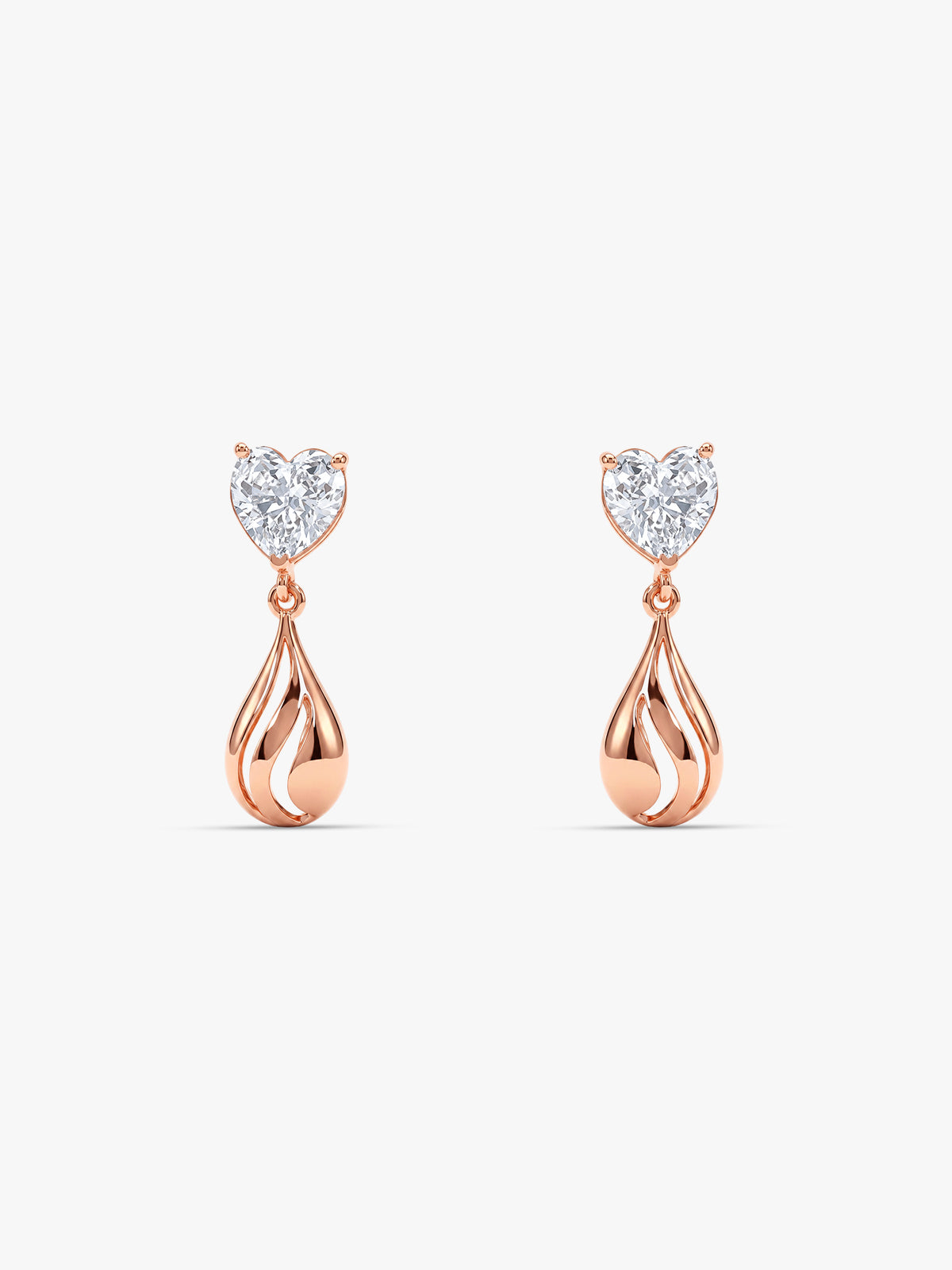 Rose Gold Unsaid Love Earrings