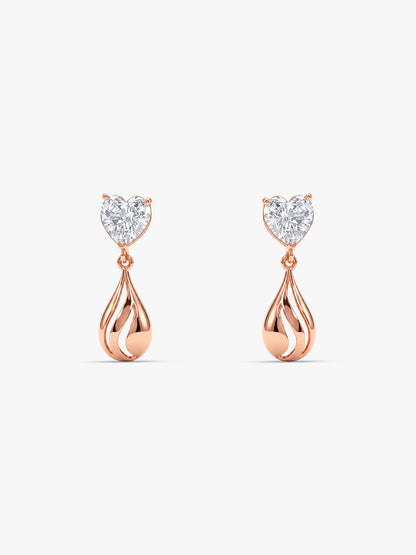 Rose Gold Unsaid Love Earrings