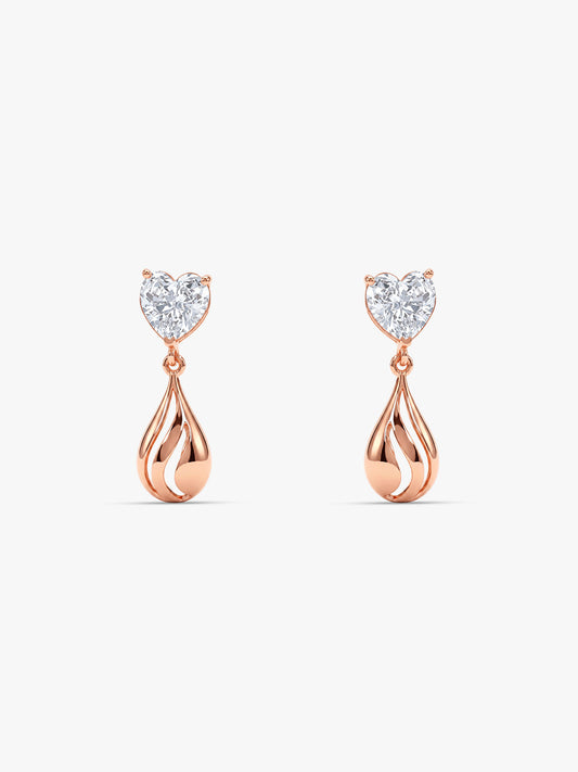 Rose Gold Unsaid Love Earrings
