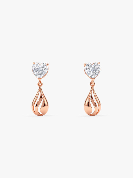 Rose Gold Unsaid Love Earrings