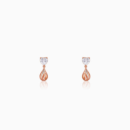 Rose Gold Unsaid Love Earrings