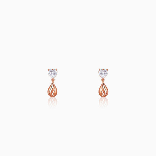 Rose Gold Unsaid Love Earrings
