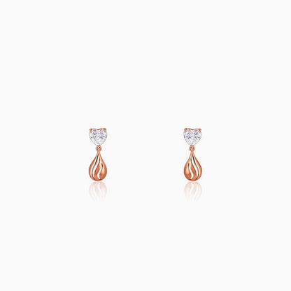 Rose Gold Unsaid Love Earrings