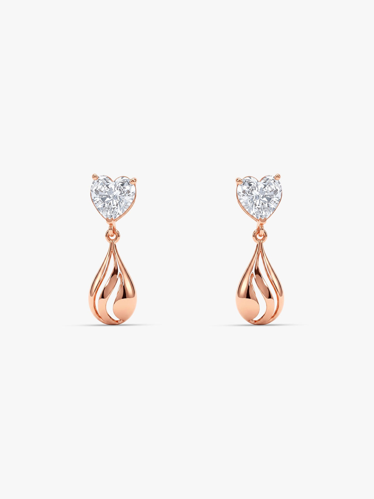 Rose Gold Unsaid Love Earrings