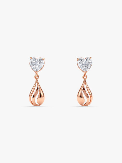 Rose Gold Unsaid Love Earrings