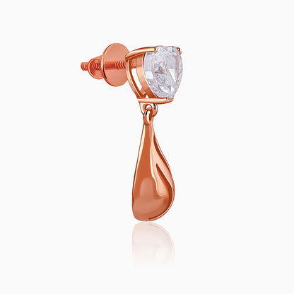 Rose Gold Unsaid Love Earrings