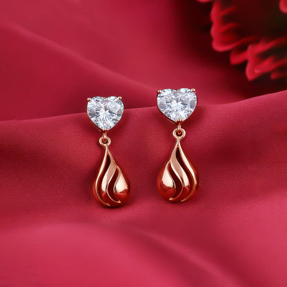 Rose Gold Unsaid Love Earrings