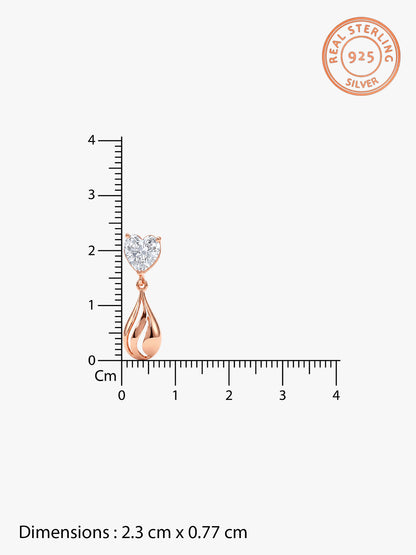Rose Gold Unsaid Love Earrings